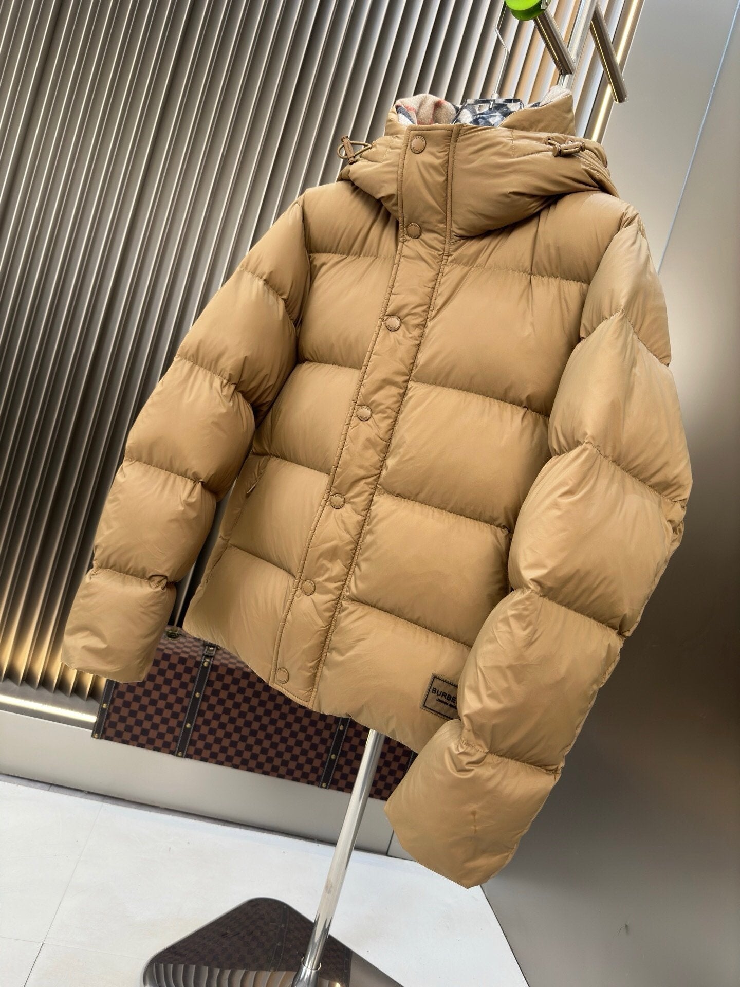 Burberry Halsby Puffer Down Jacket  Beige
