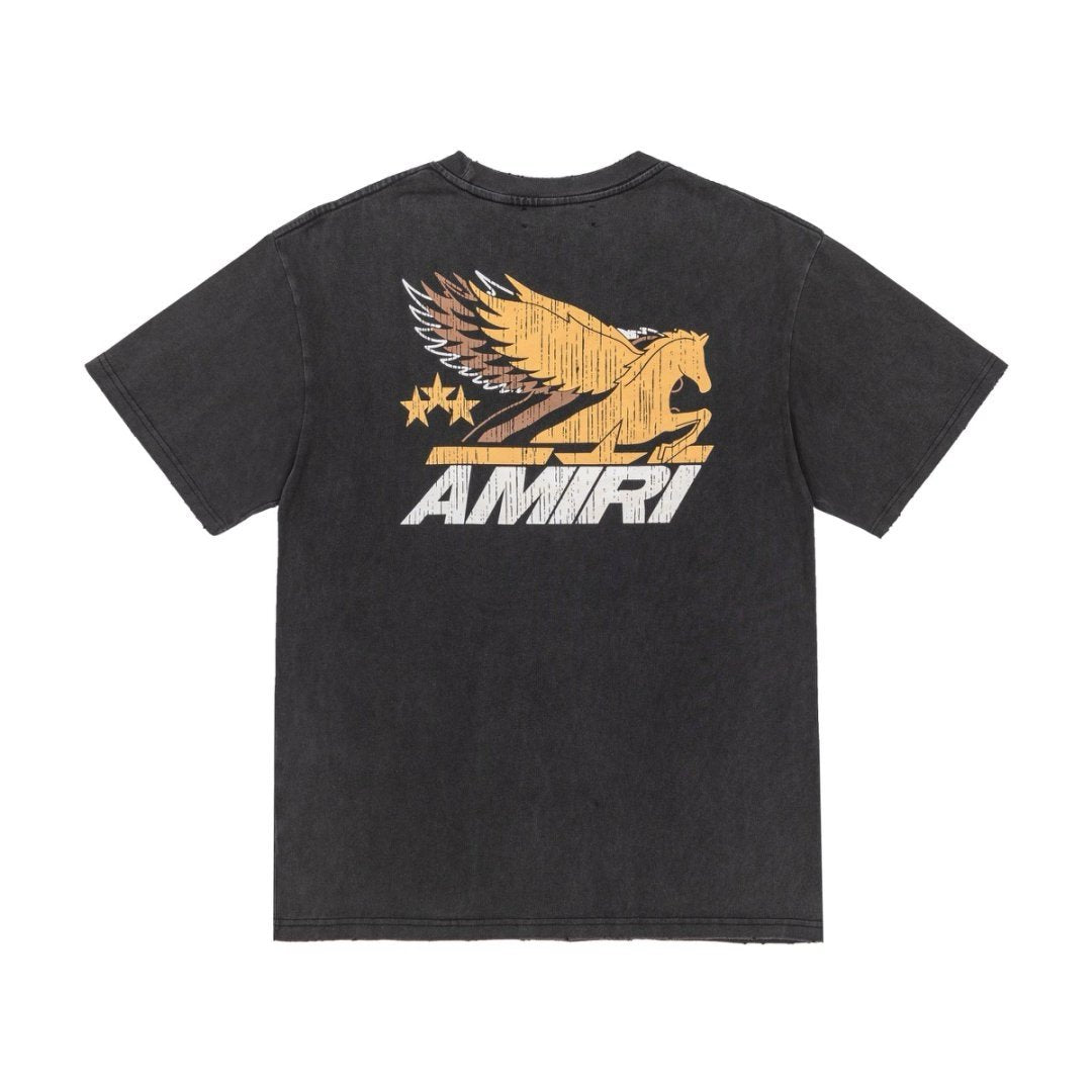 Amiri Vintage Pegasus T-Shirt Grey
