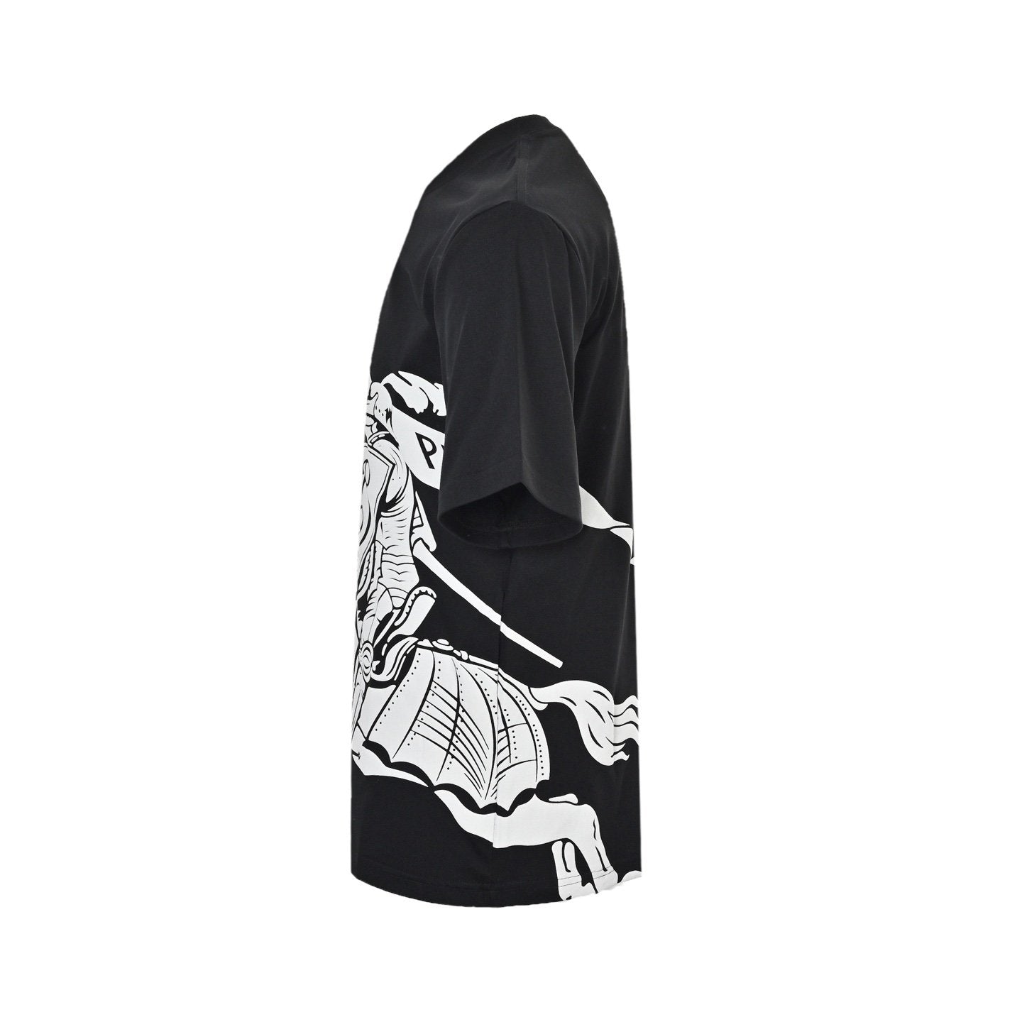 Burberry EKD Logo Cotton T-Shirt Black White