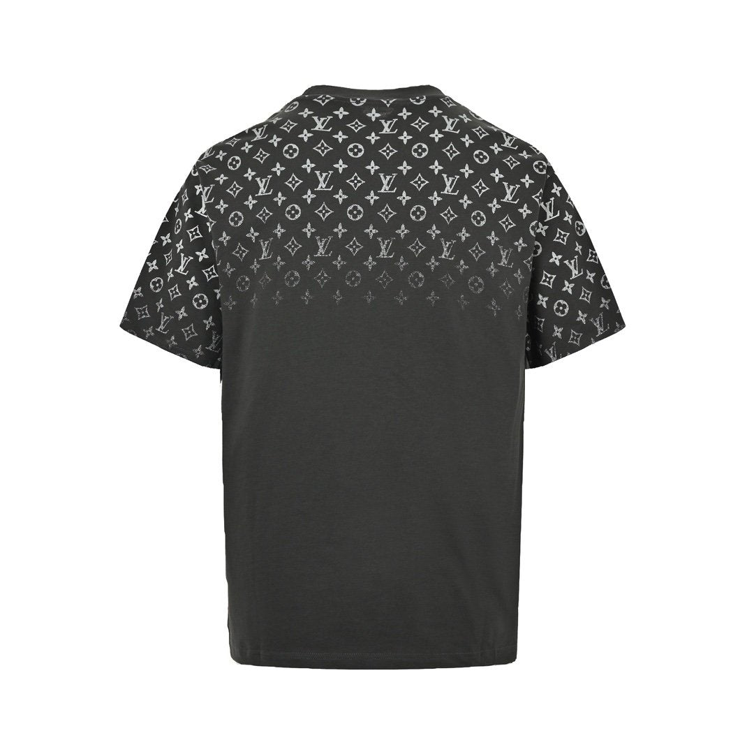 Louis Vuitton Gardient Cotton          T-Shirt Grey White