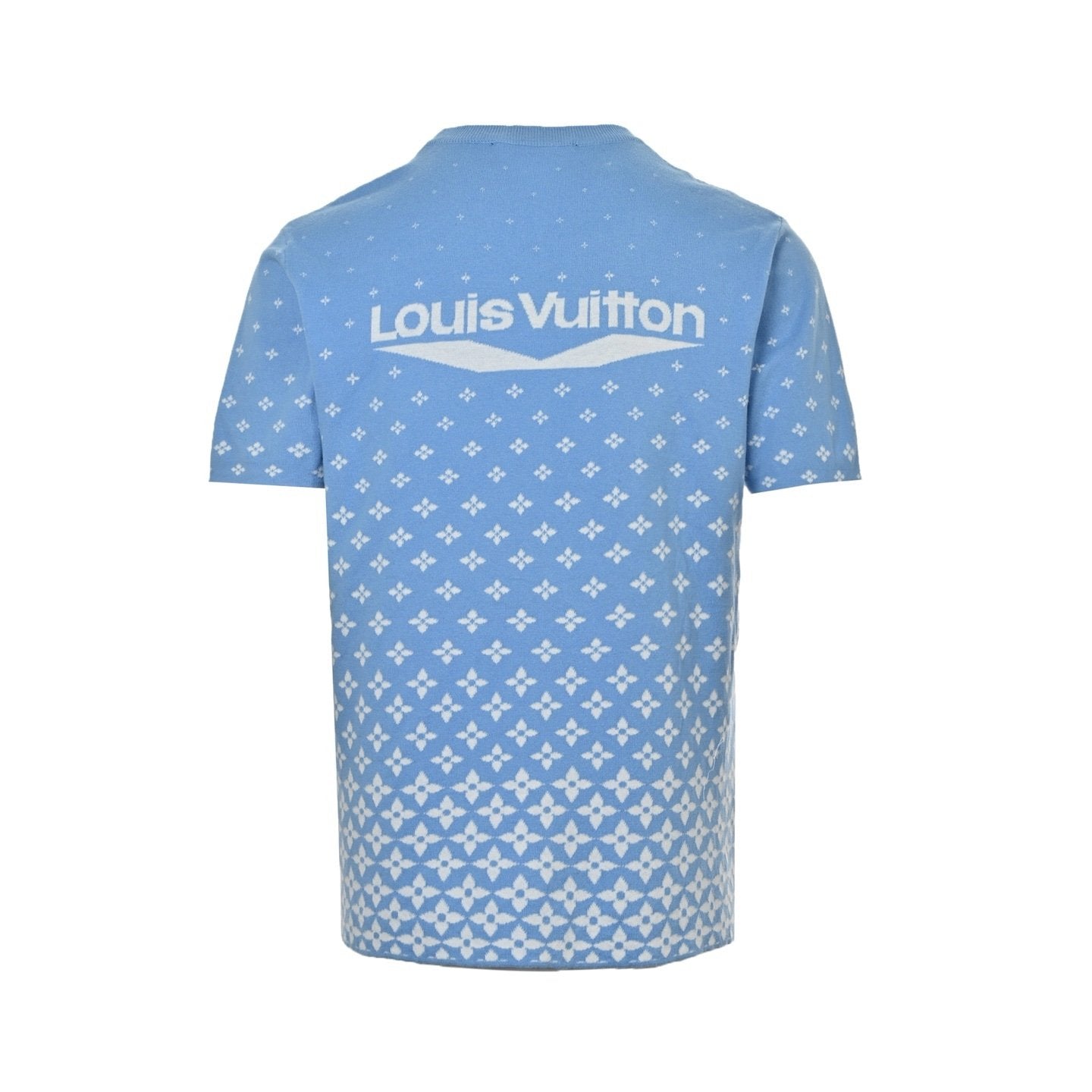Louis Vuitton Knitted Cotton T-Shirt Blue