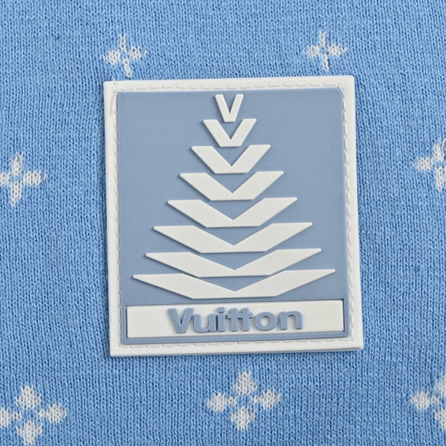 Louis Vuitton Knitted Cotton T-Shirt Blue
