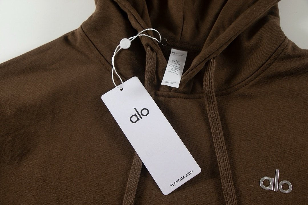 Alo Yoga Accolade Cotton-Blend Tracksuit Espresso