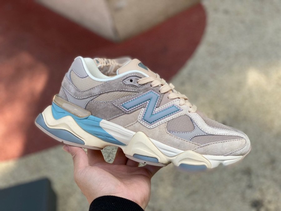 New Balance 9060 Ivory Cream Pink Sand