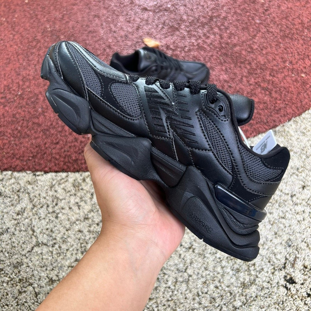 New Balance 9060 Triple Black Leather