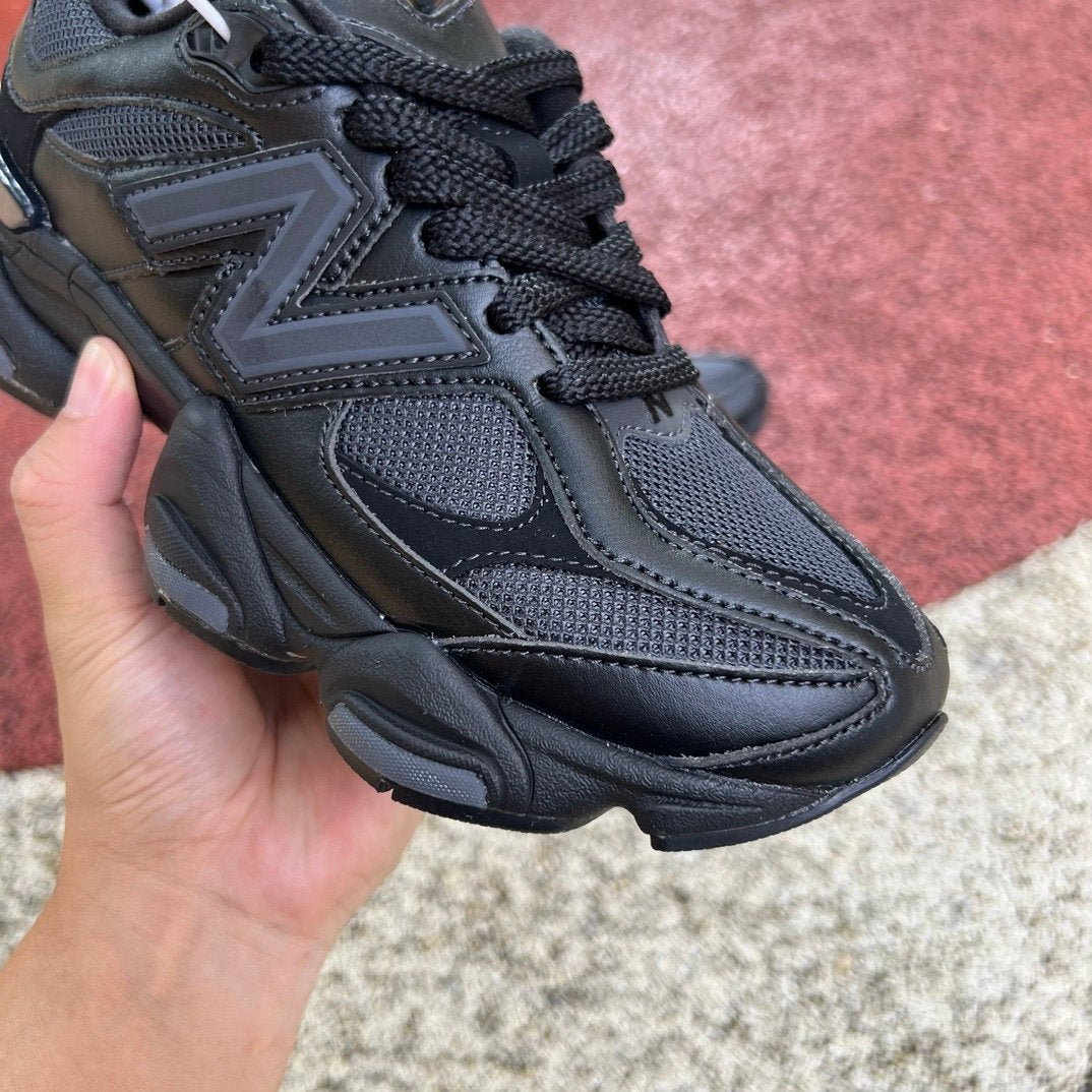 New Balance 9060 Triple Black Leather