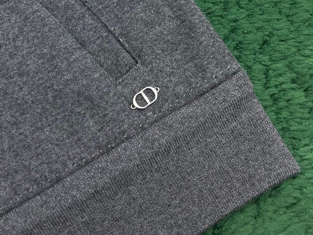 Dior Icon Jacquard Tracksuit Cashmere & Wool Grey