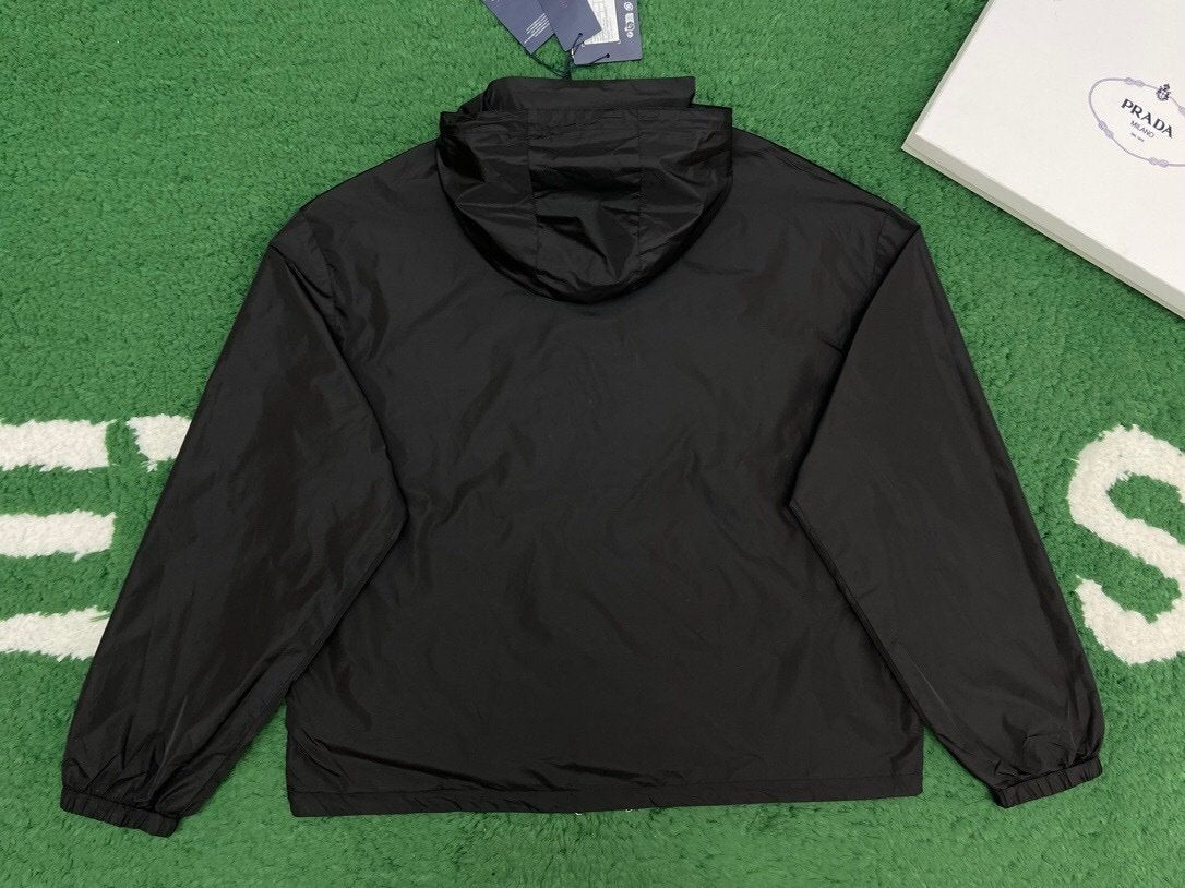 Prada Reversible Re-Nylon Windbreaker Black/Blue