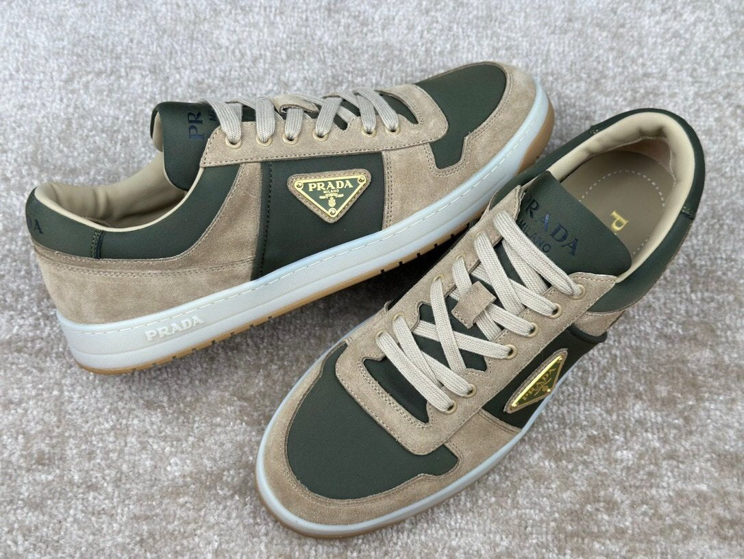 Prada Downtown Delavé Suede & Re-Nylon
