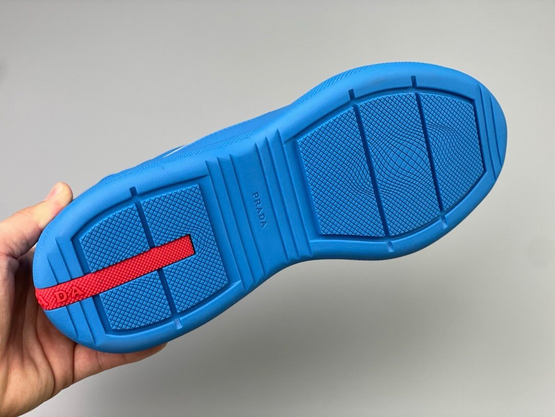Prada Americas Cup Icon Soft Blue Trainers