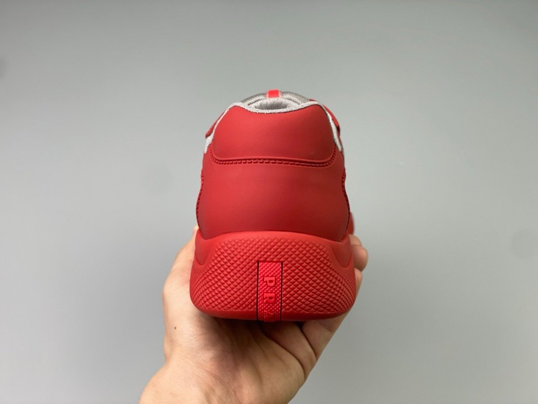 Prada Americas Cup Soft Icon Red  Trainers
