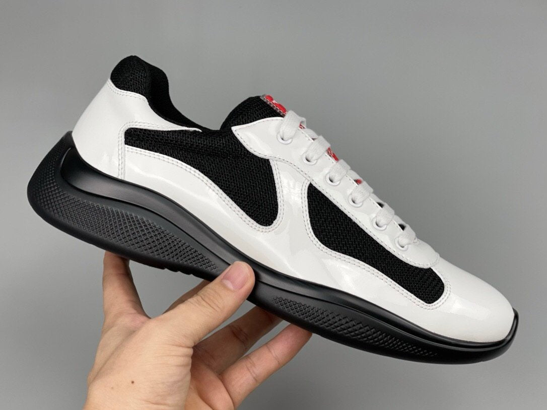 Prada Americas Cup White Black Trainers