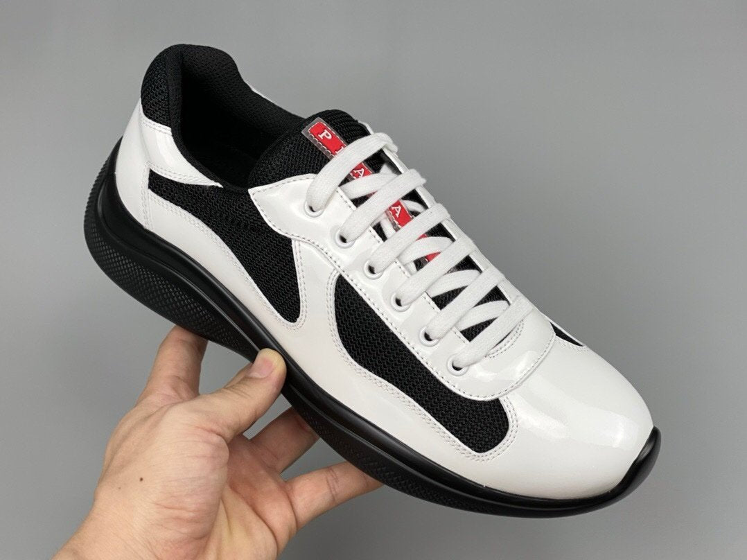 Prada Americas Cup White Black Trainers