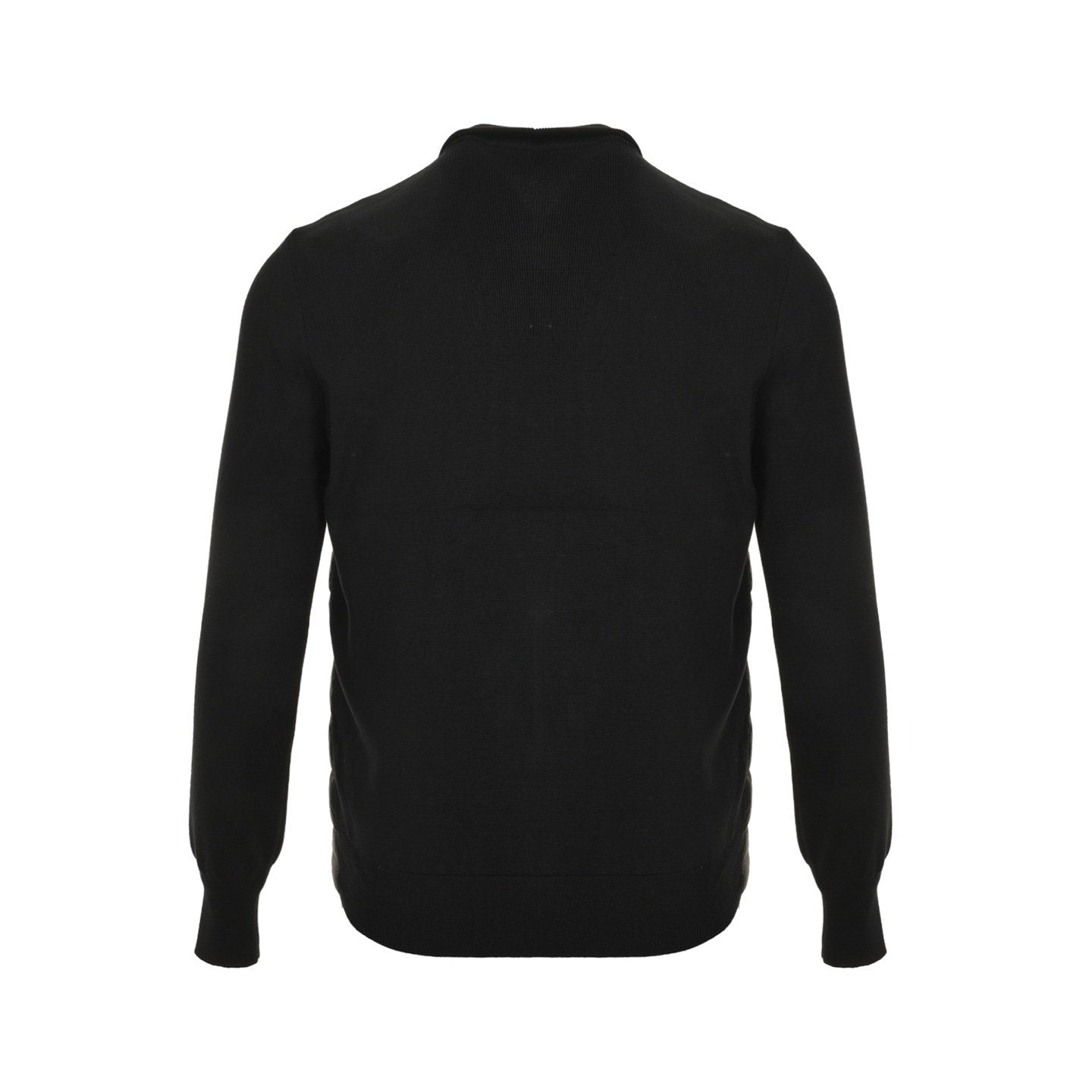 Moncler Padded Wool Cardigan Black Logo