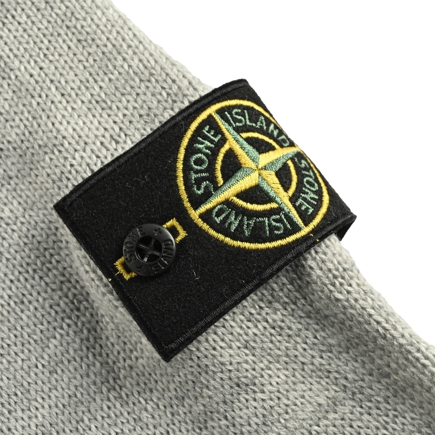 Stone Island Knitted Lambswool Zip Cardigan Grey
