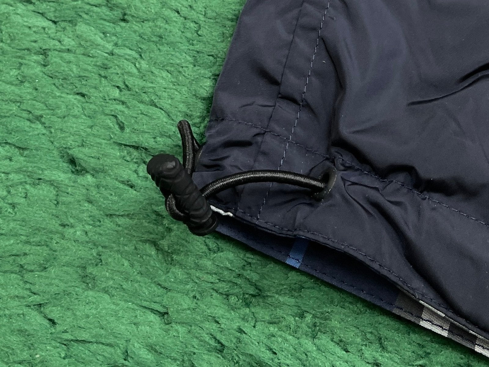 Burberry Dark Blue Polyester Reversible Windbreaker
