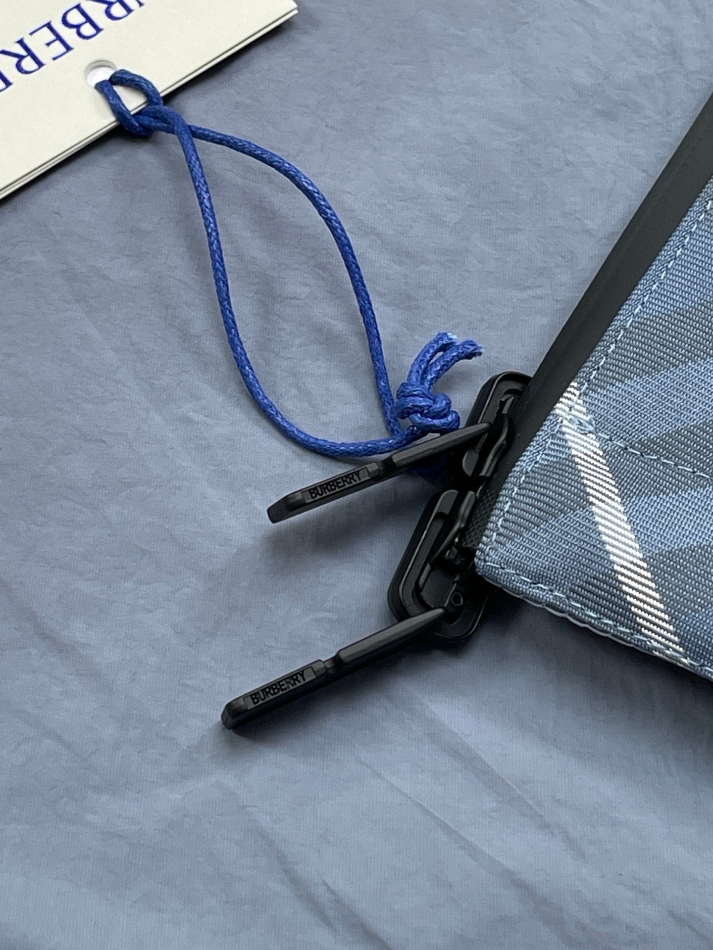Burberry Light Blue Reversible Windbreaker
