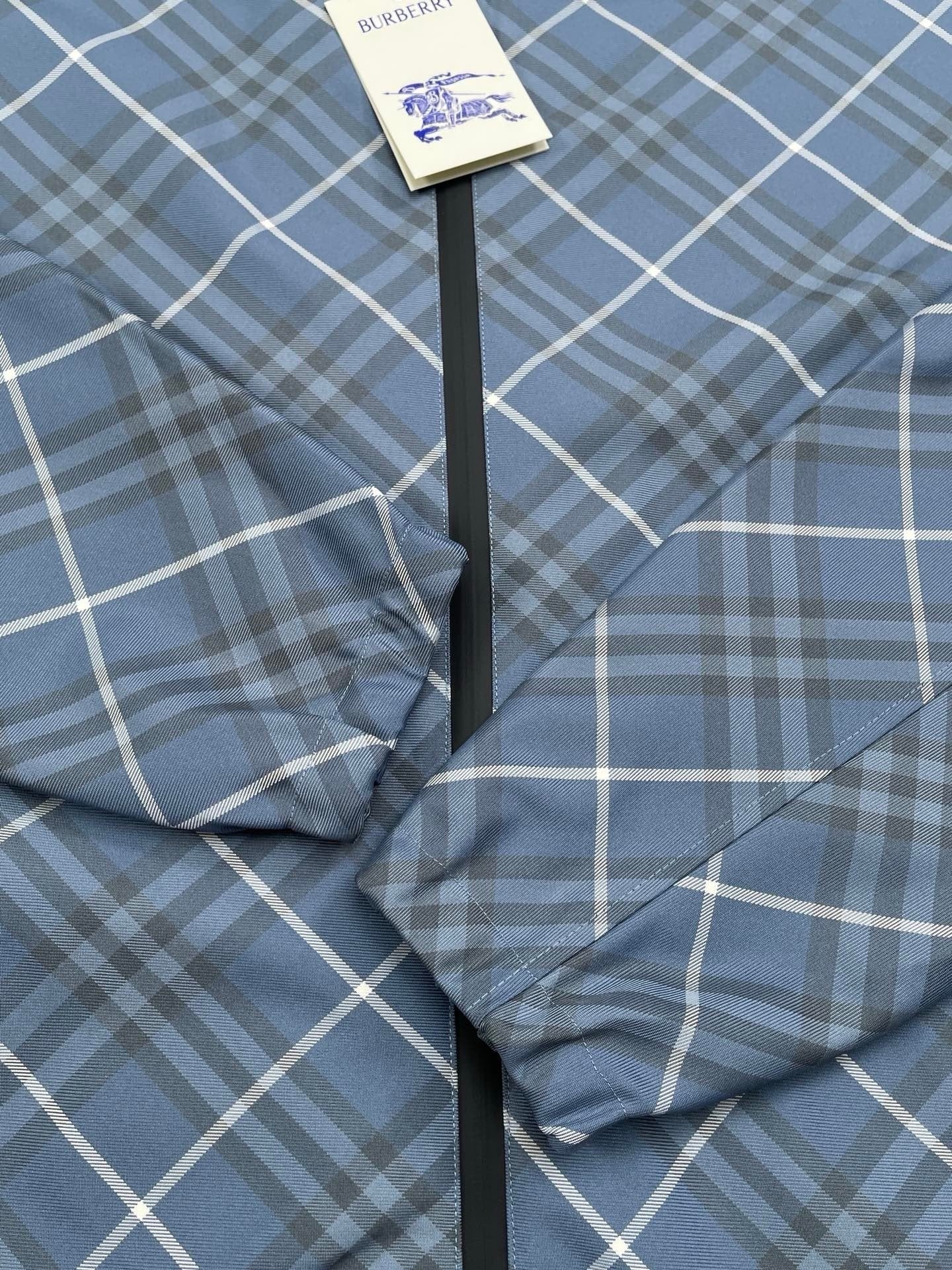 Burberry Light Blue Reversible Windbreaker