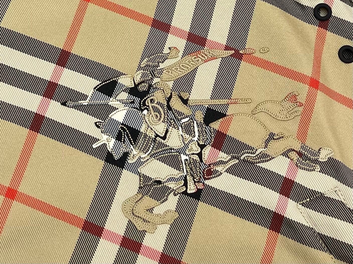 Burberry Check Jacket In Sand