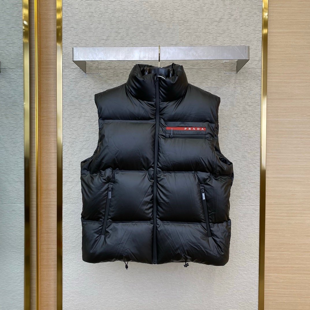 Prada Light Nylon Down Bodywarmer Black