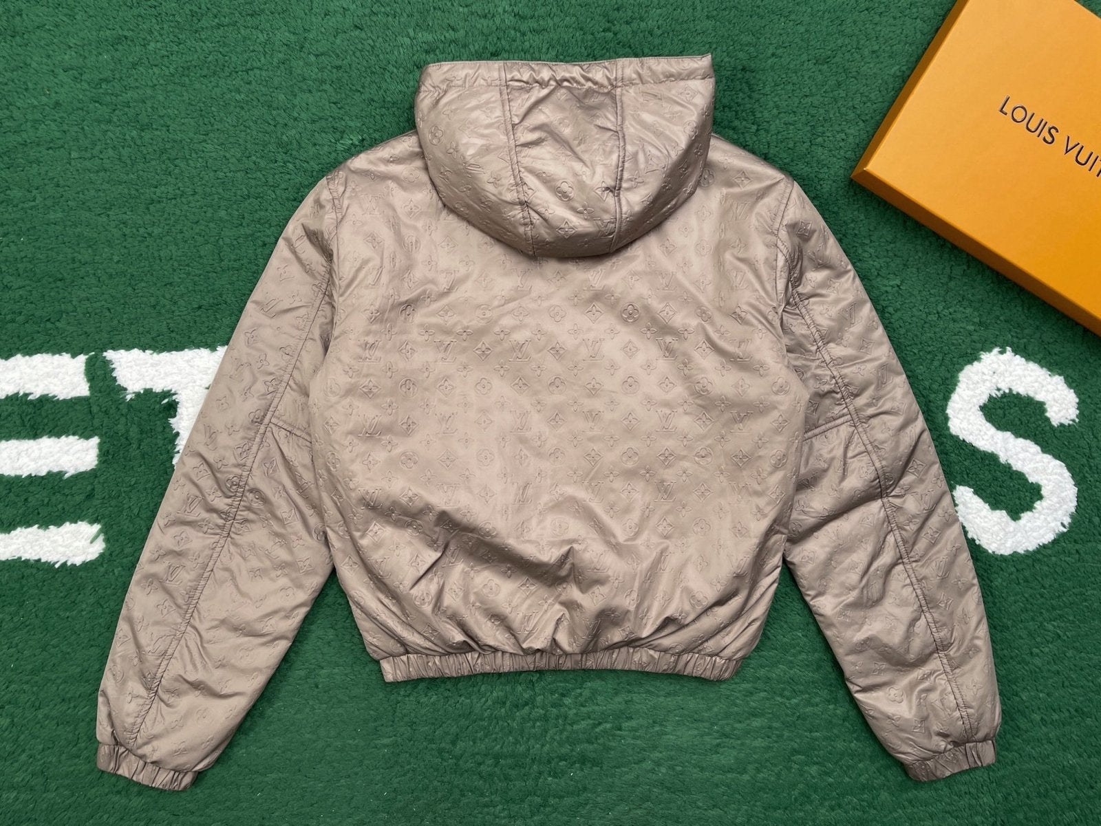 Louis Vuitton Monogram Padded Windbreaker In Beige