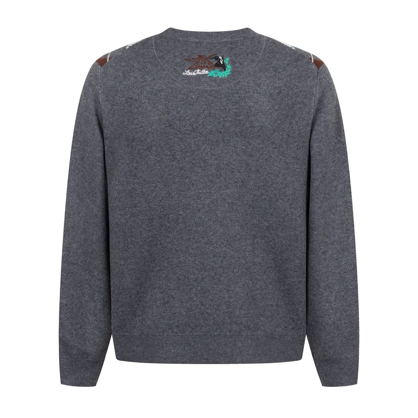 Louis Vuitton Argyle Crewneck Grey