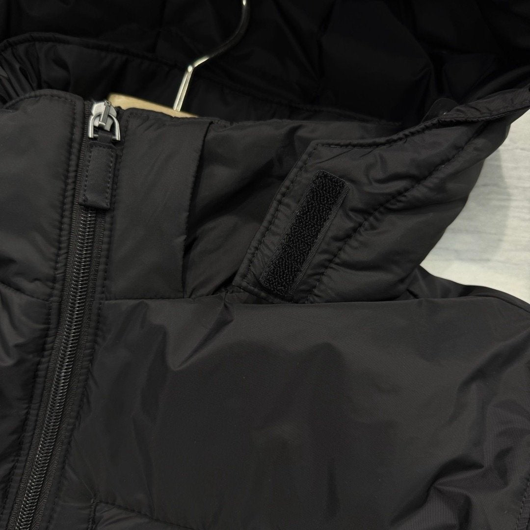 Prada Re-Nylon Puffer Jacket Black