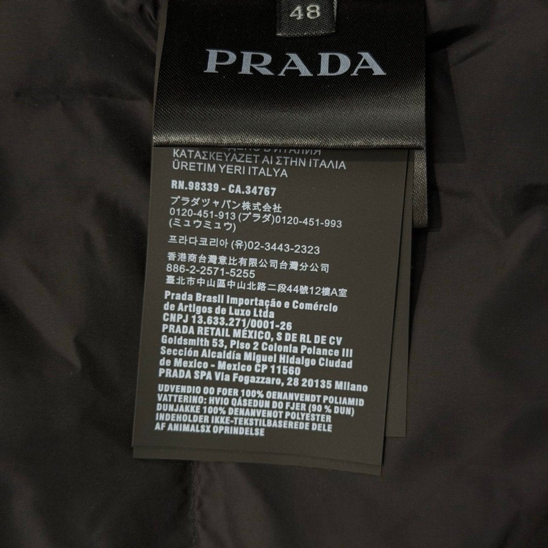 Prada Re-Nylon Puffer Jacket Black