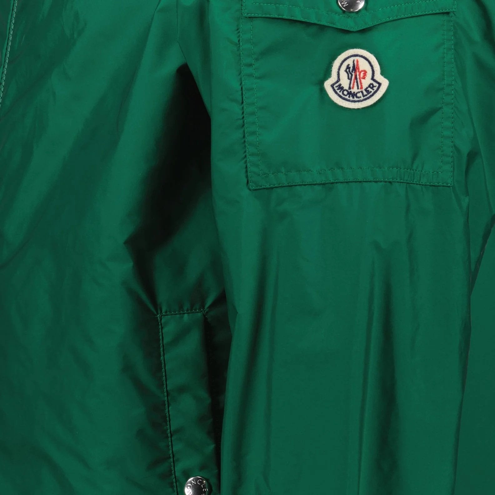 Moncler Etiache Jacket Logopatch In Green