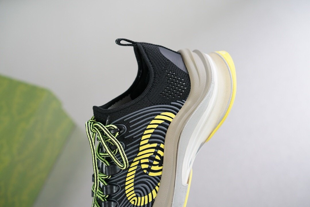 Gucci GG Run Sneaker Black Yellow