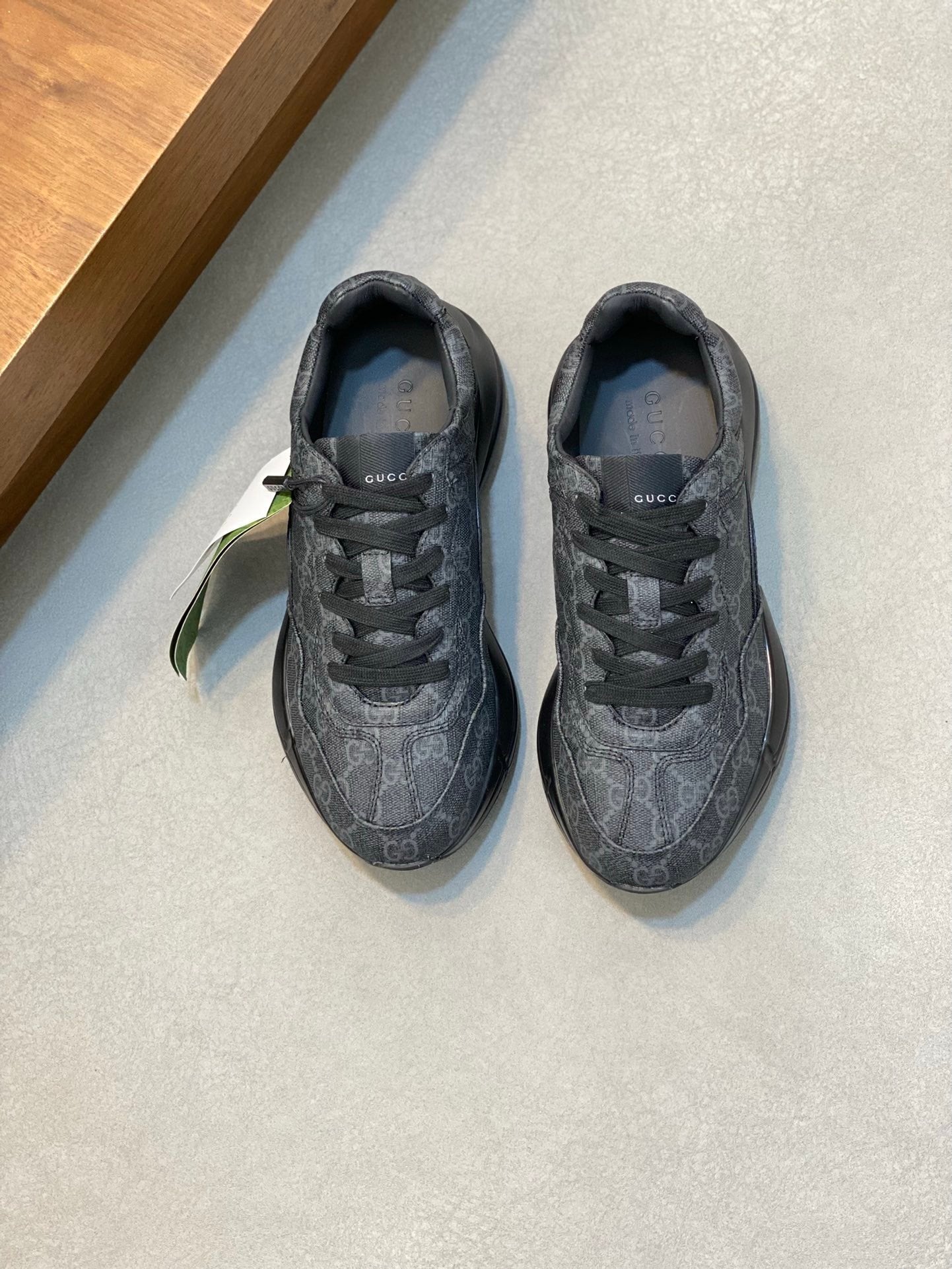 Gucci Rhyton Black GG Supreme Canvas