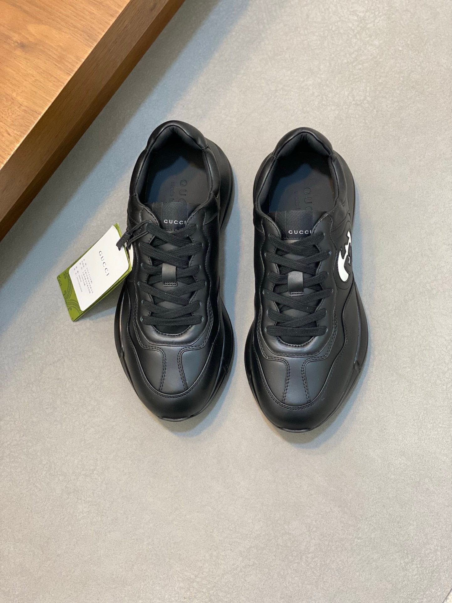 Gucci Rhyton Interlocking G Black/White