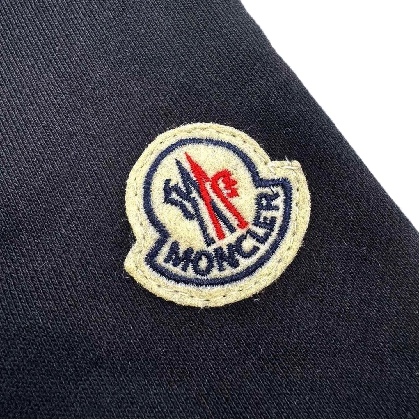 Moncler Navy Blue Cotton & Denim Sweater