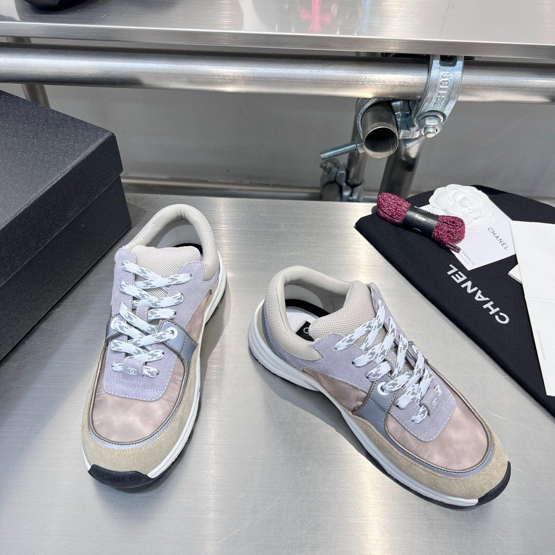 Chanel Low Top CC Trainer Grey