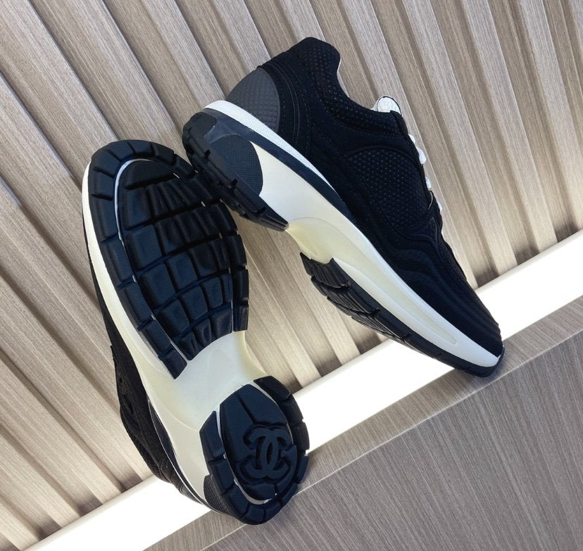 Chanel Low Top CC Trainer Black