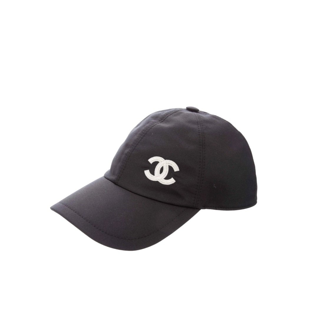 Chanel CC Logo Baseball Cap Black