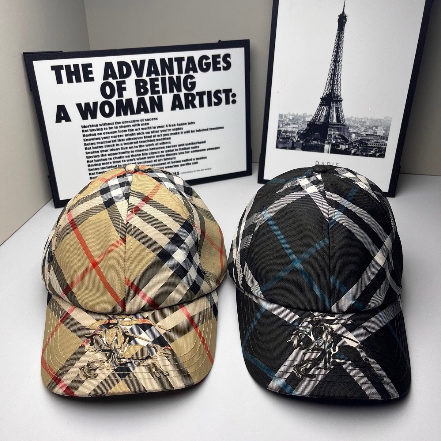 Burberry EKD Check Baseball Cap Dark Green