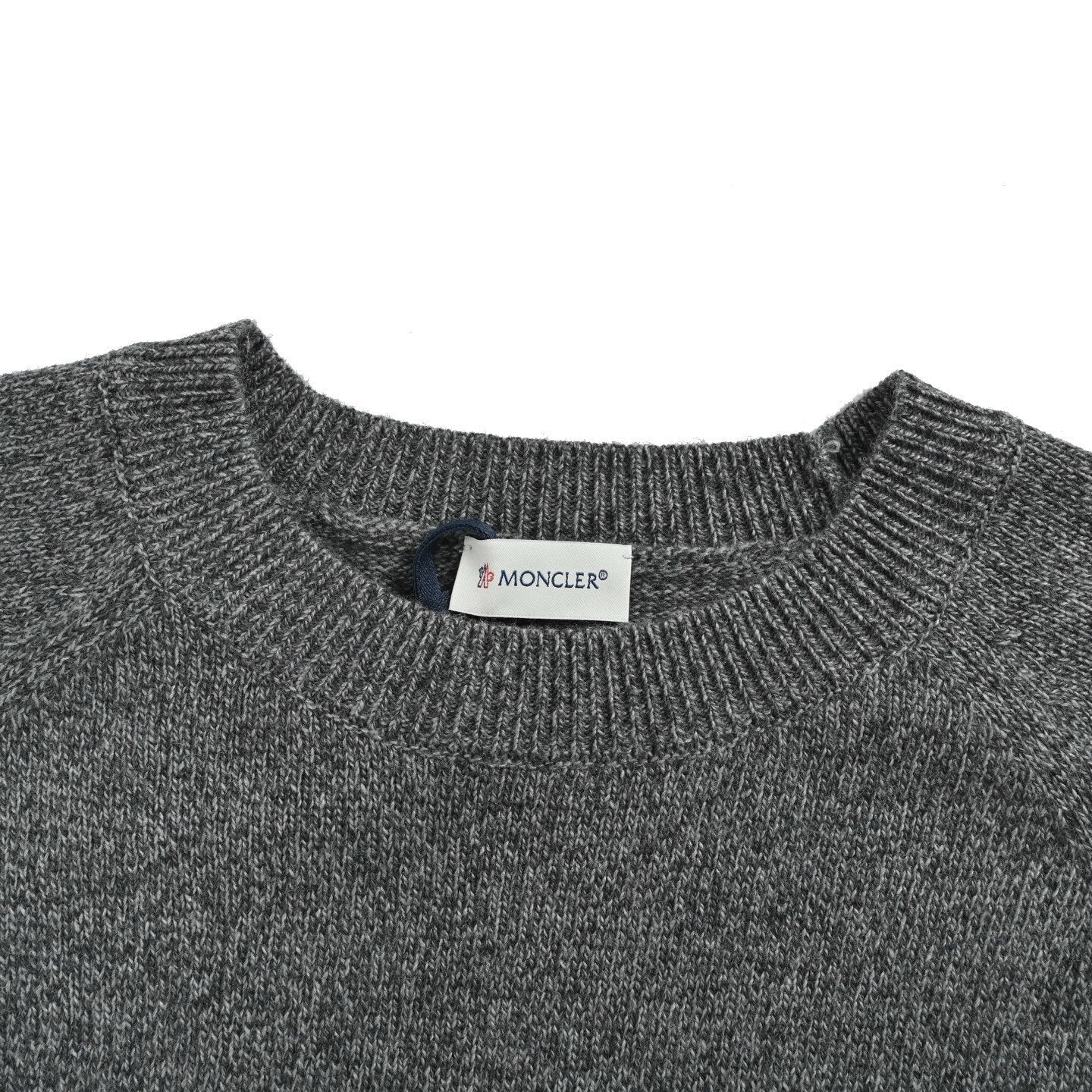 Moncler Grey Cashmere Wool Pullover