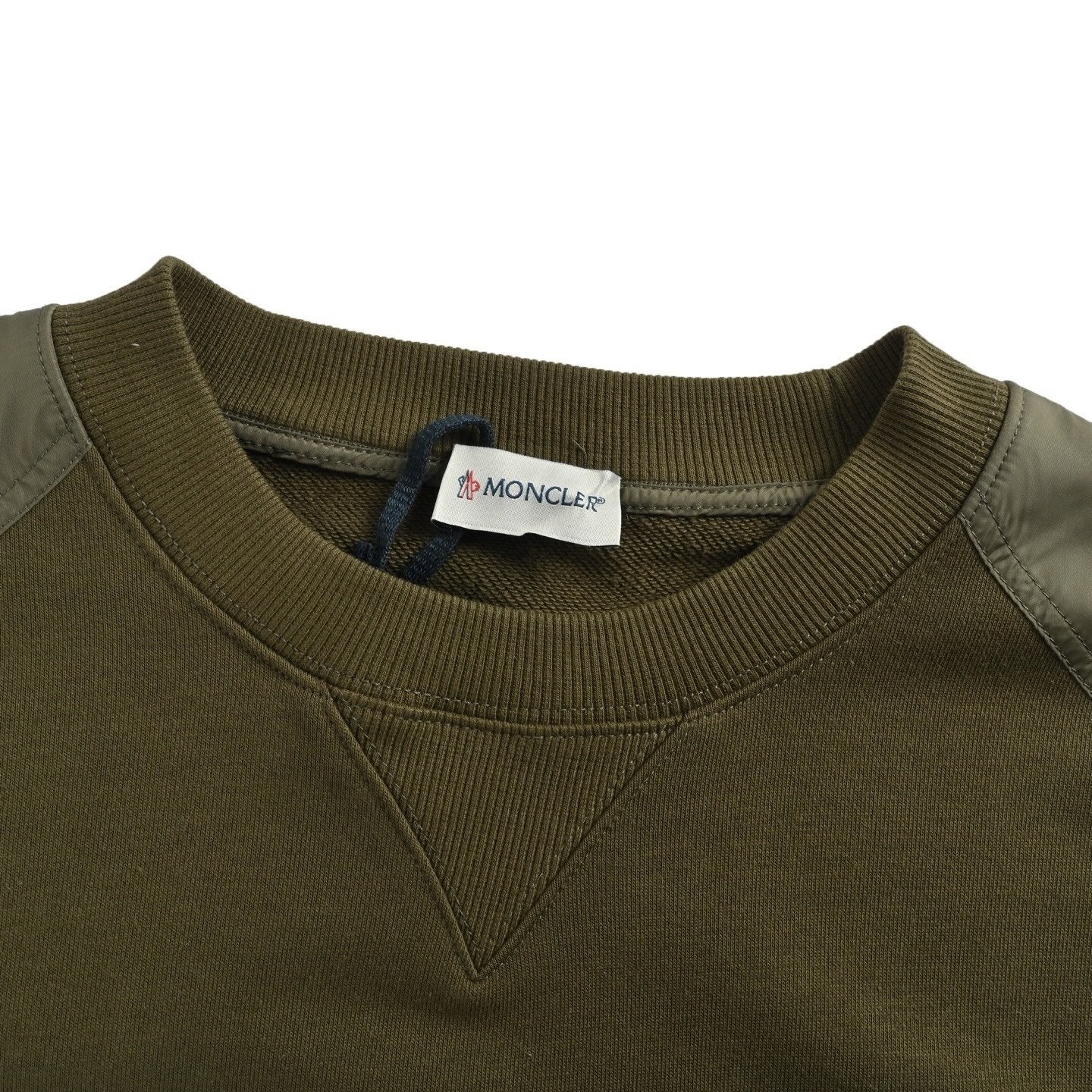 Moncler Olive Green Cotton Blend Sweatshirt
