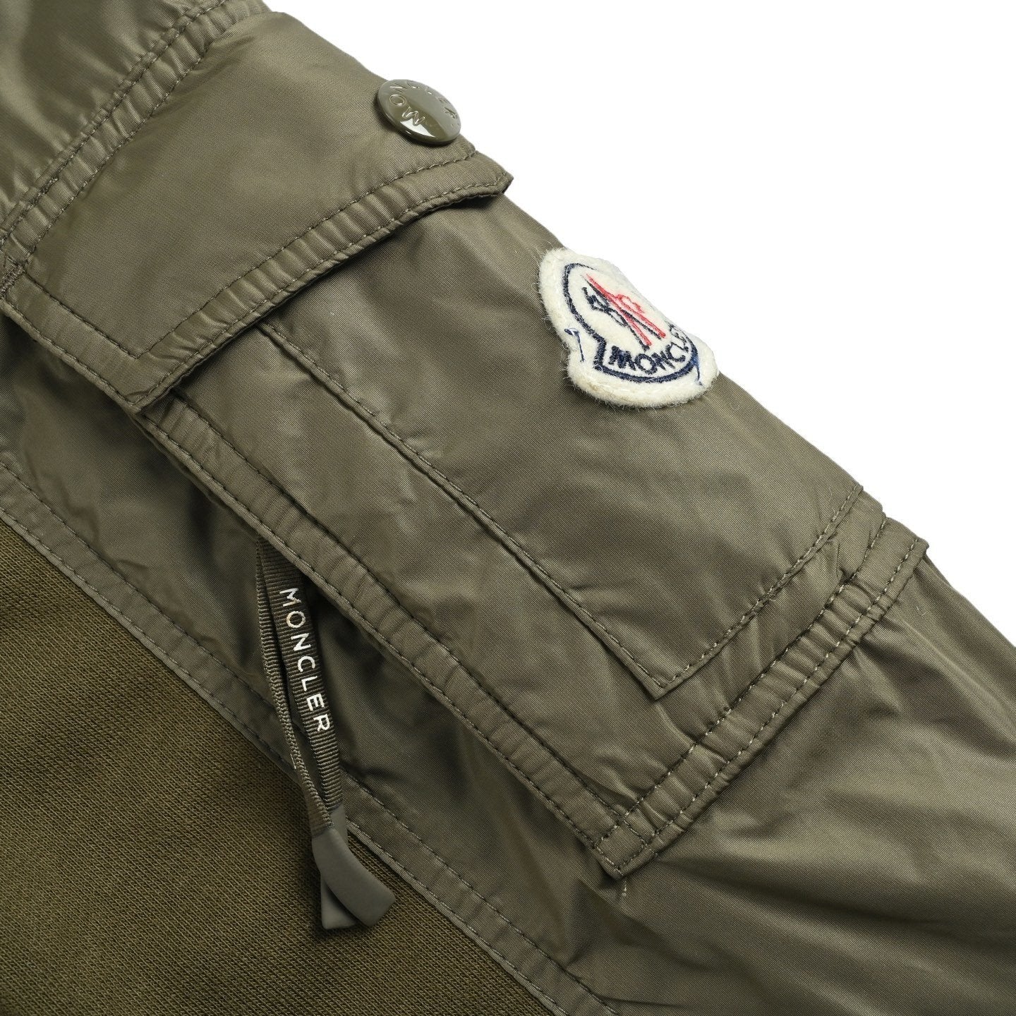 Moncler Olive Green Cotton Blend Sweatshirt