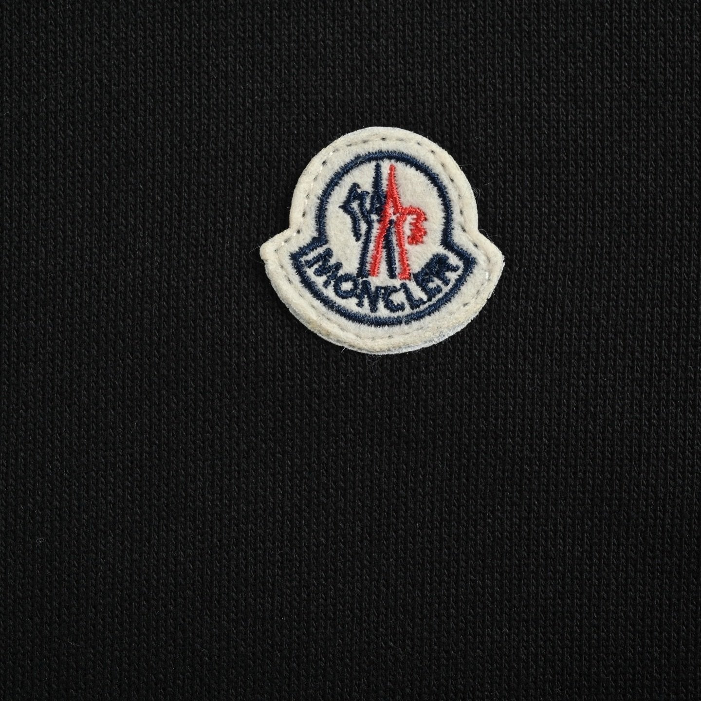 Moncler Logo Hoodie In Black