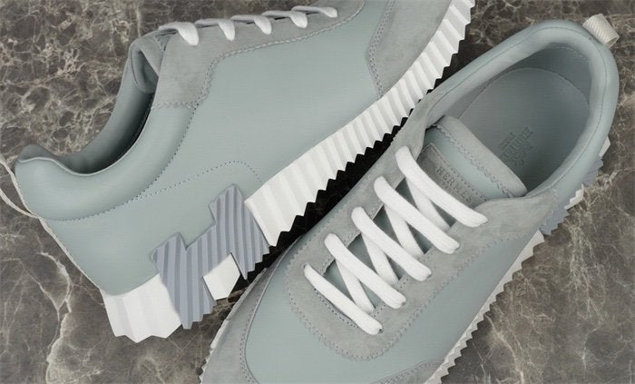 Hermes Bouncing Sneaker Grey Leather