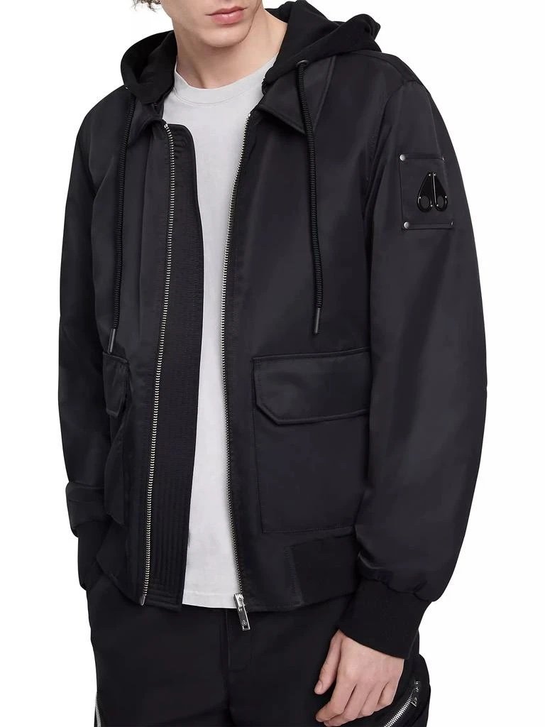 Moose Knuckles Oxley Bomber Jacket In Black