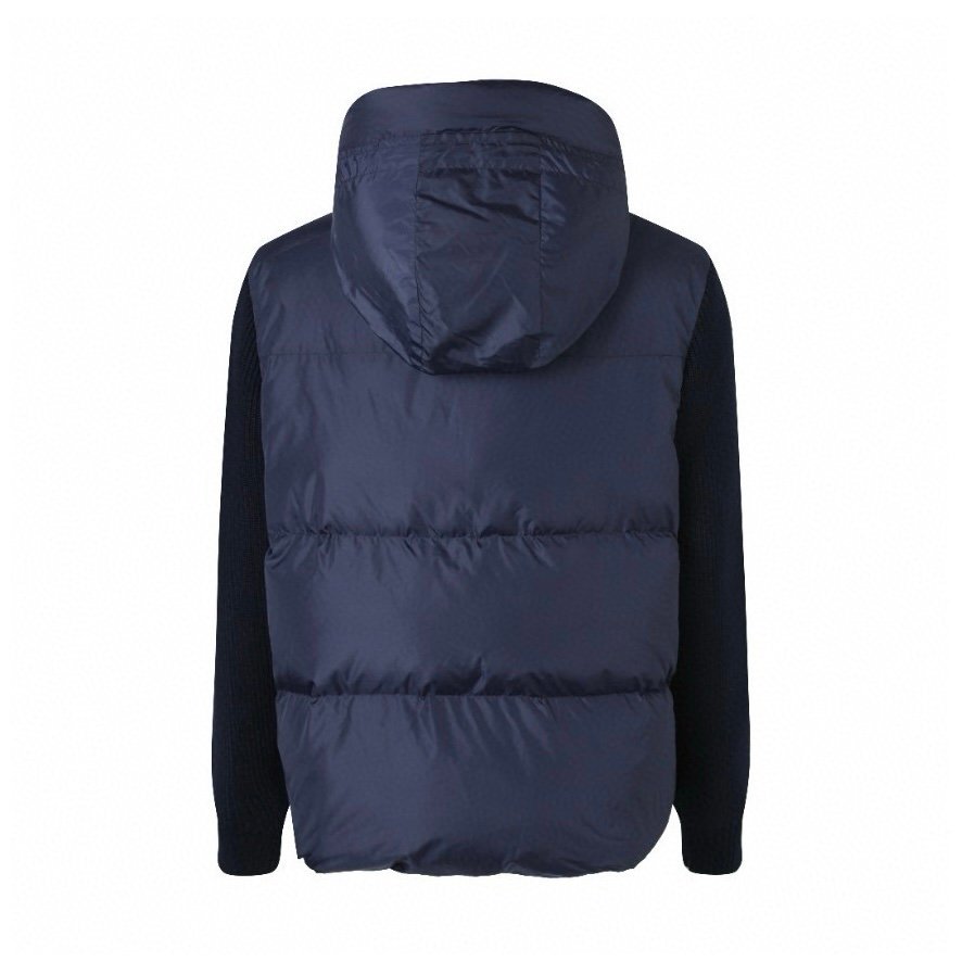 Canada Goose Hybride Grove Knit Hooded Jacket In Navy Blue