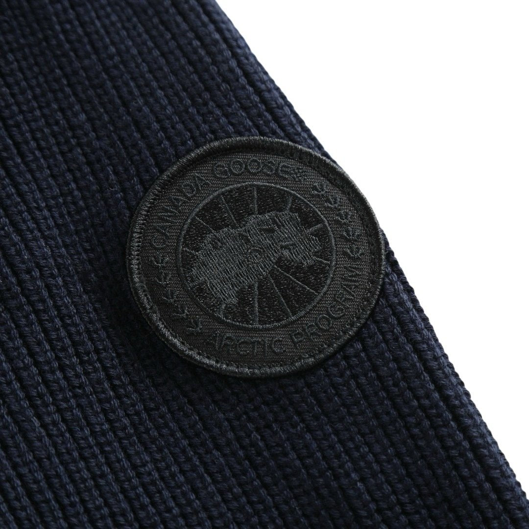 Canada Goose Hybride Grove Knit Hooded Jacket In Navy Blue