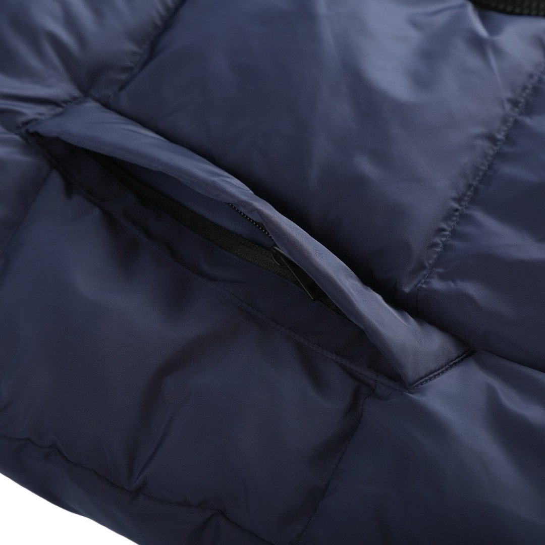 Canada Goose Hybride Grove Knit Hooded Jacket In Navy Blue
