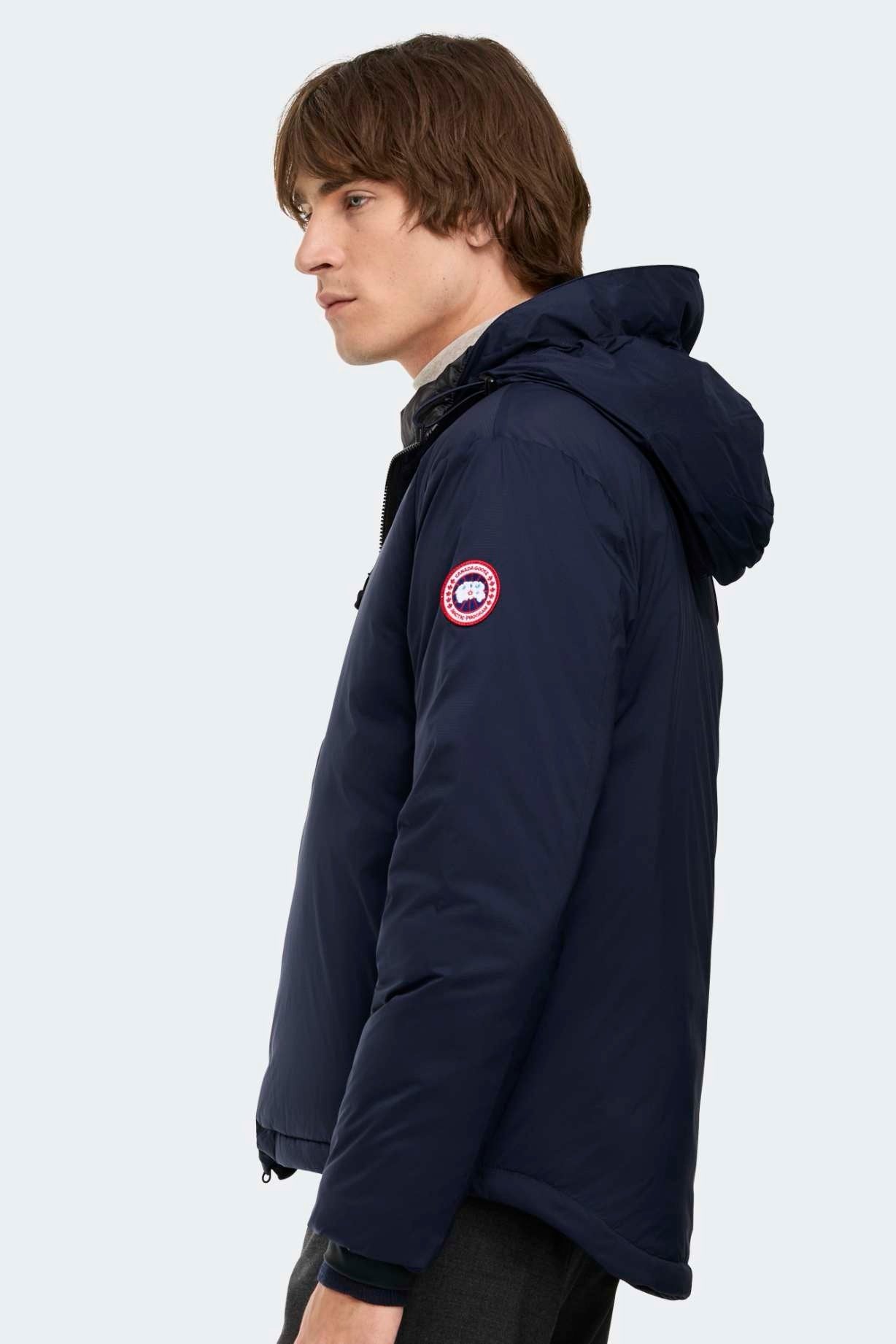Canada Goose Lodge Hoody Jacket In Navy Blue