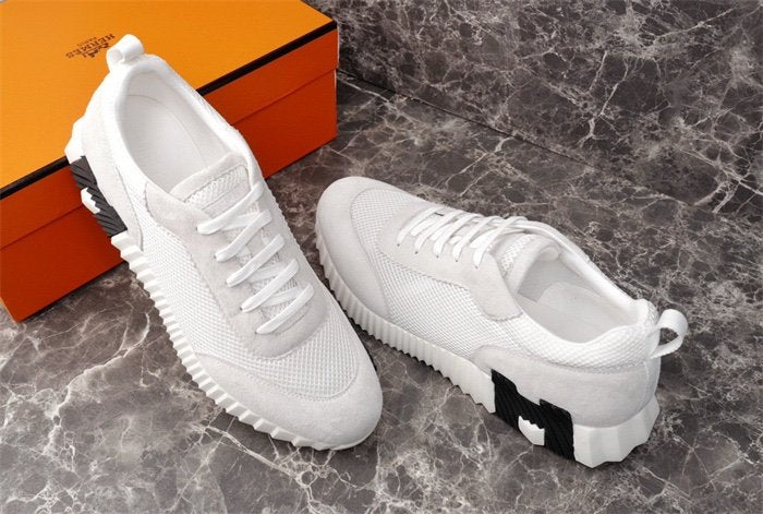 Hermes Bouncing Sneaker White Black H