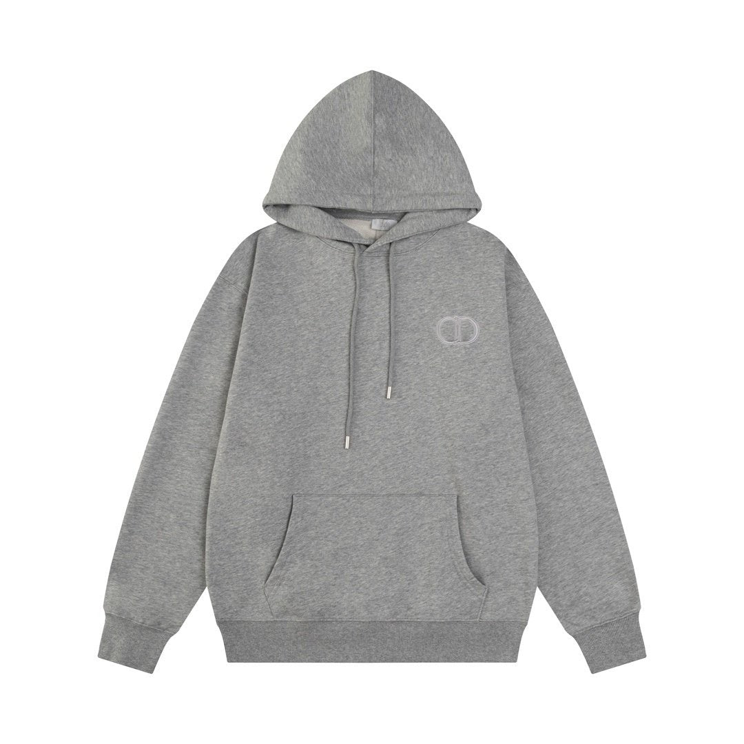 Dior CD Icon Hooded Sweatshirt In  Grey