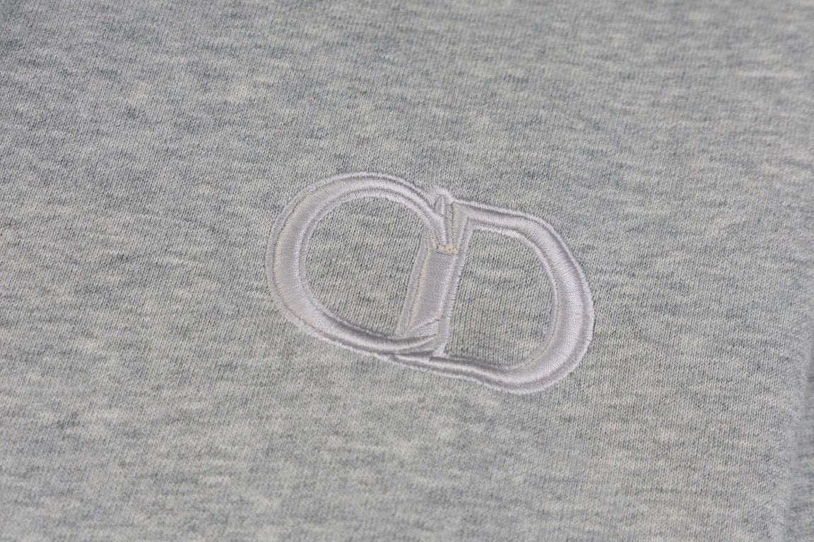 Dior CD Icon Hooded Sweatshirt In  Grey